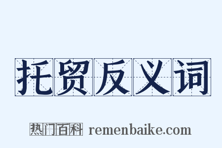 托贸反义词是什么意思的图片